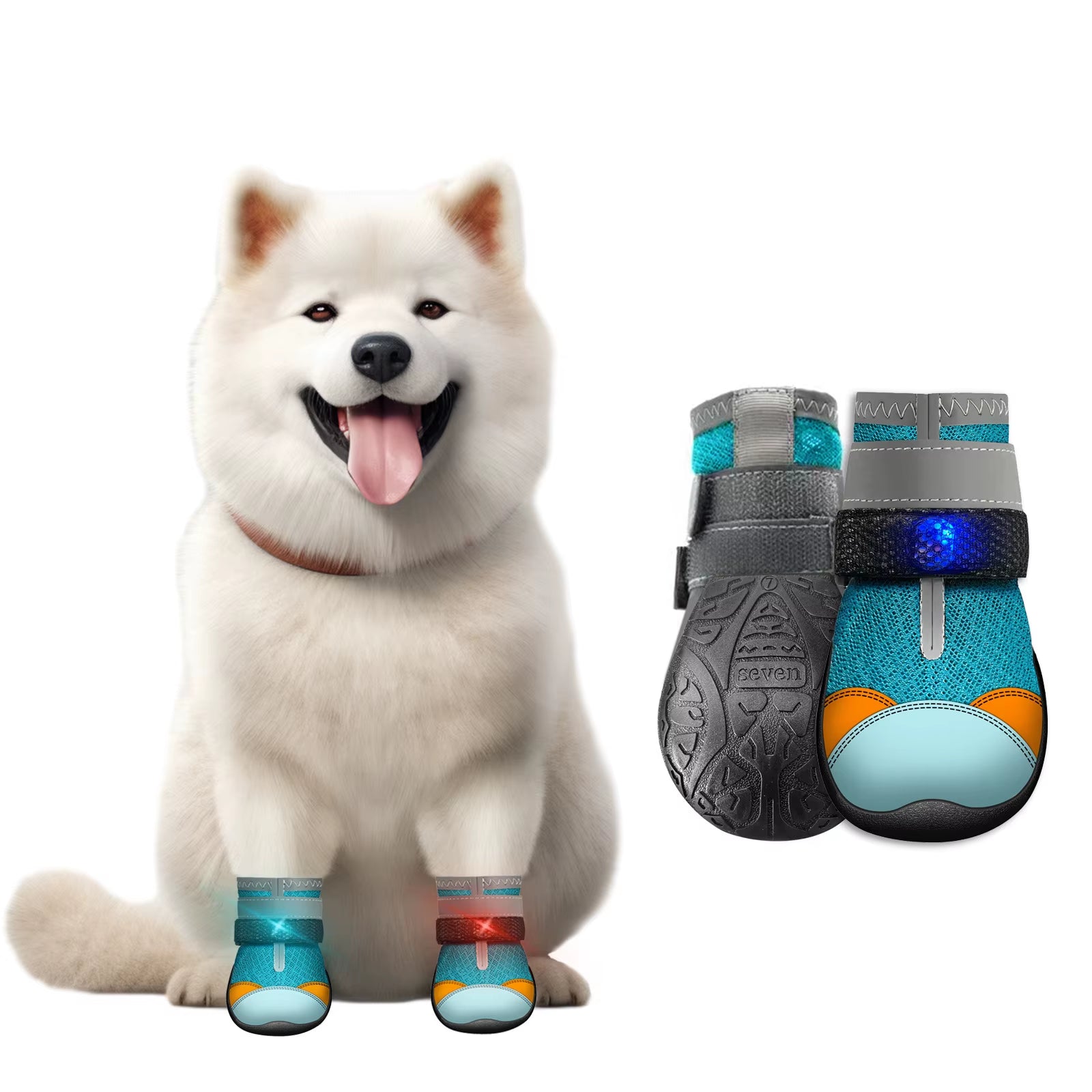 GlowTrek LED Dog Shoes