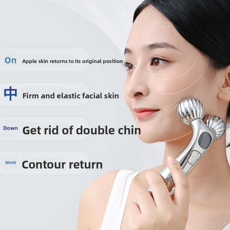 Microcurrent Jaw & Neck Roller with Eye Care Set
